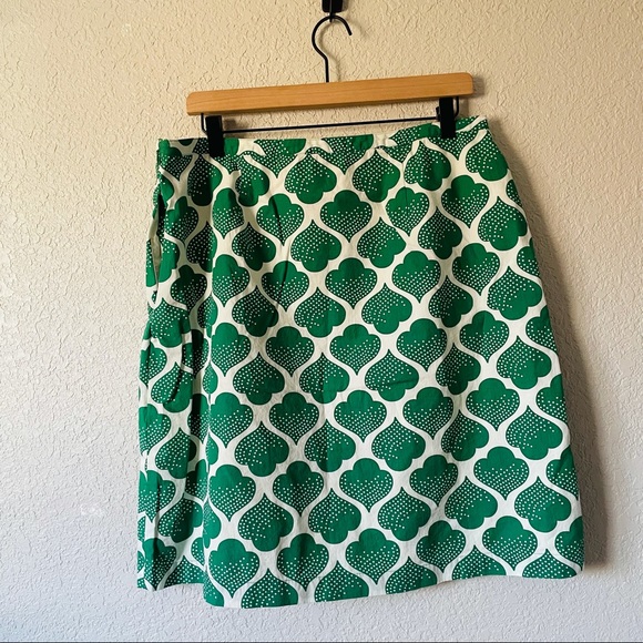 Boden Green Print Mini Skirt - Picture 2 of 11